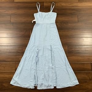Fame And Partners Blue Cameron Maxi Dress